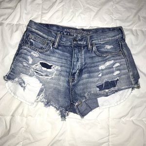High-Rise American Eagle denim shorts
